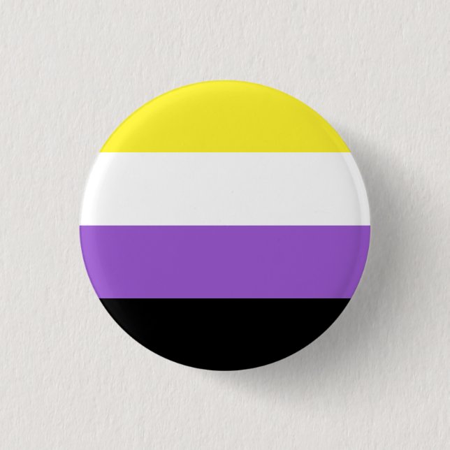 Non Binary Pride Flag Button (Front)