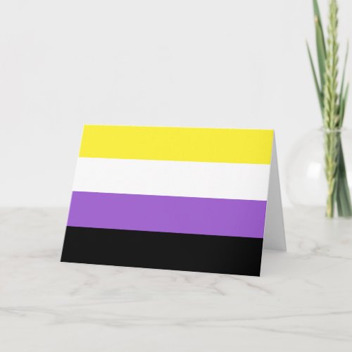 Non Binary Pride Flag Card
