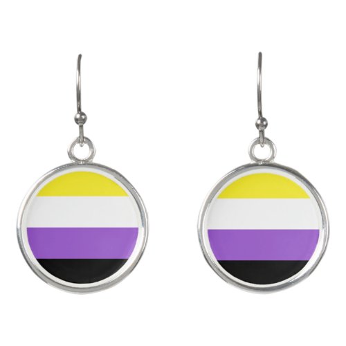 Non Binary Pride Flag Earrings