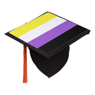 Non binary Pride Flag Graduation Cap Topper