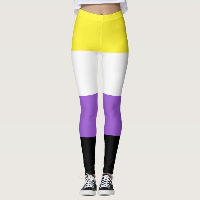 Non Binary Pride Flag Leggings (Front)