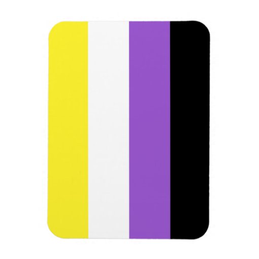 Non Binary Pride Flag Magnet Zazzle 