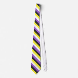Non-Binary Pride flag Neck Tie