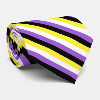 Non Binary Pride Flag Neck Tie