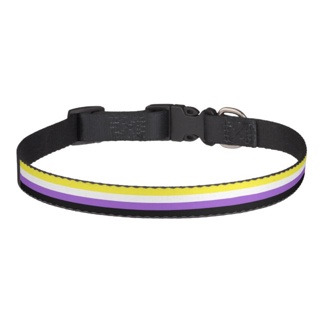 Non Binary Pride Flag Pet Collar (Front)