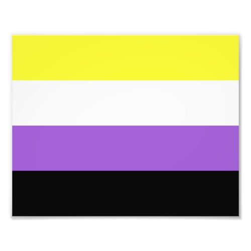 Non Binary Pride Flag Photo Print
