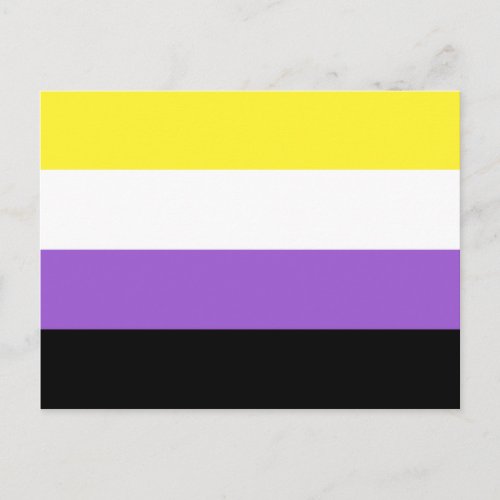 Non Binary Pride Flag Postcard