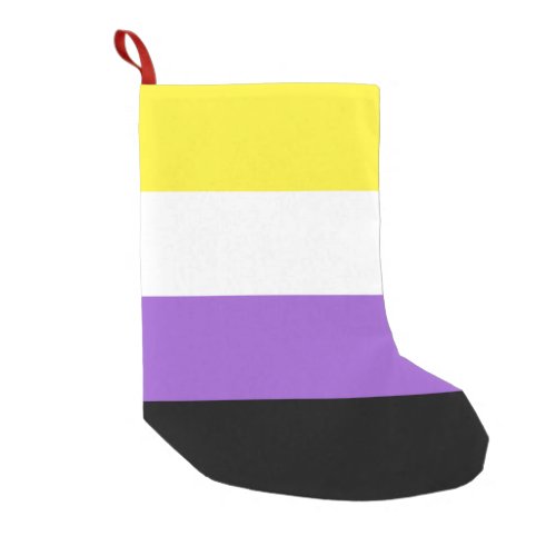 Non Binary Pride Flag Small Christmas Stocking