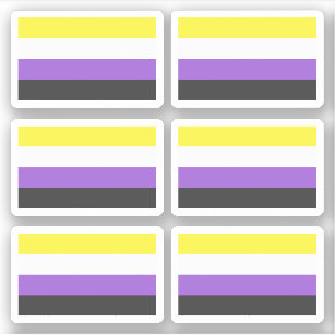 Nonbinary Enby Sticker - Non Binary Uno Reverse Card Emoji,Non