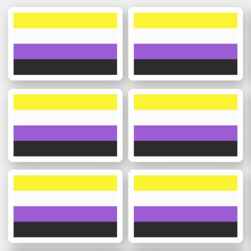 Non_Binary Pride flag Sticker