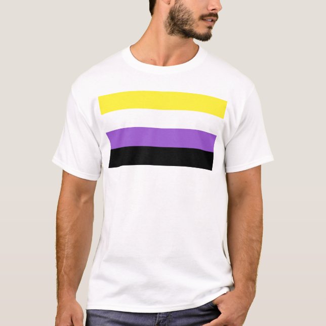 Non Binary Pride Flag T-Shirt (Front)