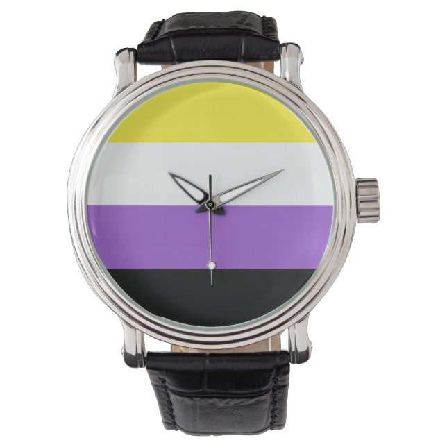 Non Binary Pride Flag Watch (Front)