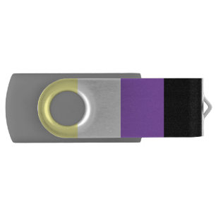 Non Binary Pride Flash Drive