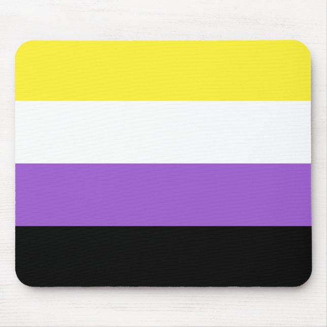 Non Binary Pride Mouse Pad (Front)