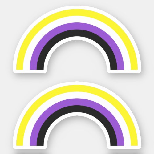 Non_binary Pride Rainbow Sticker