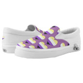 Non-Binary Pride/ seamless hearts patterns Slip-On Sneakers (Pair)