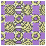 Non-Binary Pride seamless purple flower pattern Fa Fabric