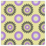 Non-Binary Pride seamless yellow floral pattern Fabric
