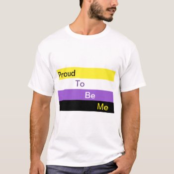 Non-binary Pride Shirt by Wearables4Edibles at Zazzle