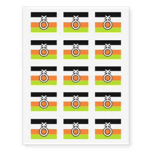 Non-Binary Pride Temporary Tattoos