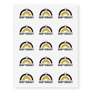 Non-Binary Pride Temporary Tattoos
