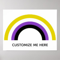 Non-Binary Rainbow Non Binary Pride Flag Custom