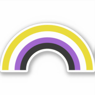 Non-Binary Rainbow Non Binary Pride Flag Sticker