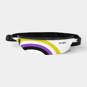 Non-Binary Rainbow Nonbinary Personalized Fanny Pack