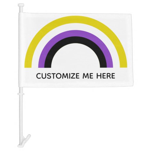 Non Binary Rainbow Pride Flag Custom Yard
