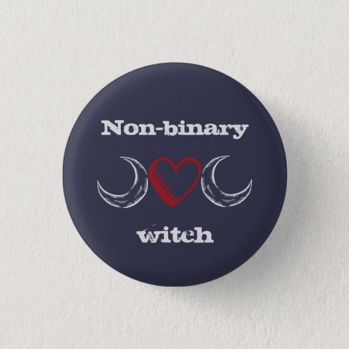 Non_binary witch badge  button