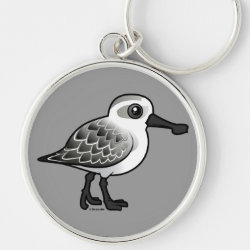 Spoon-billed Sandpiper non-breeding Premium Round Keychain