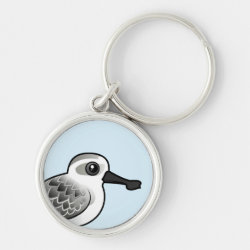 Spoon-billed Sandpiper non-breeding Premium Round Keychain