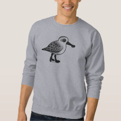 Spoon-billed Sandpiper non-breeding Men's Basic Sweatshirt