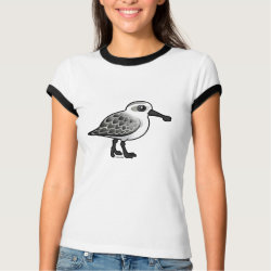 Spoon-billed Sandpiper non-breeding Ladies Ringer T-Shirt