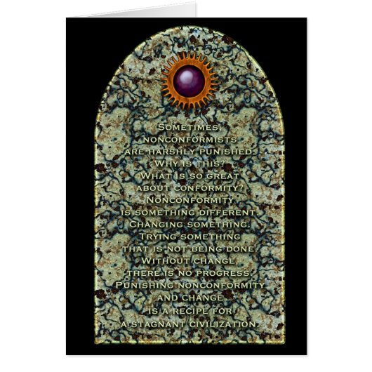 Non Conformist Card (Front)