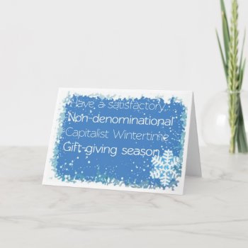 Non-denominational Christmas Card by JBB926 at Zazzle