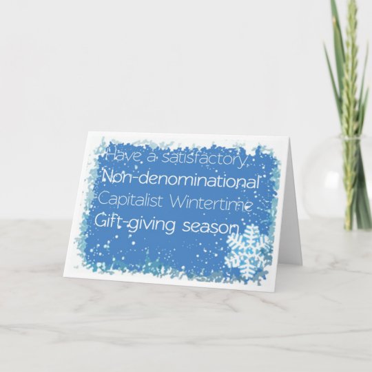 Non-denominational Christmas Card | Zazzle.com