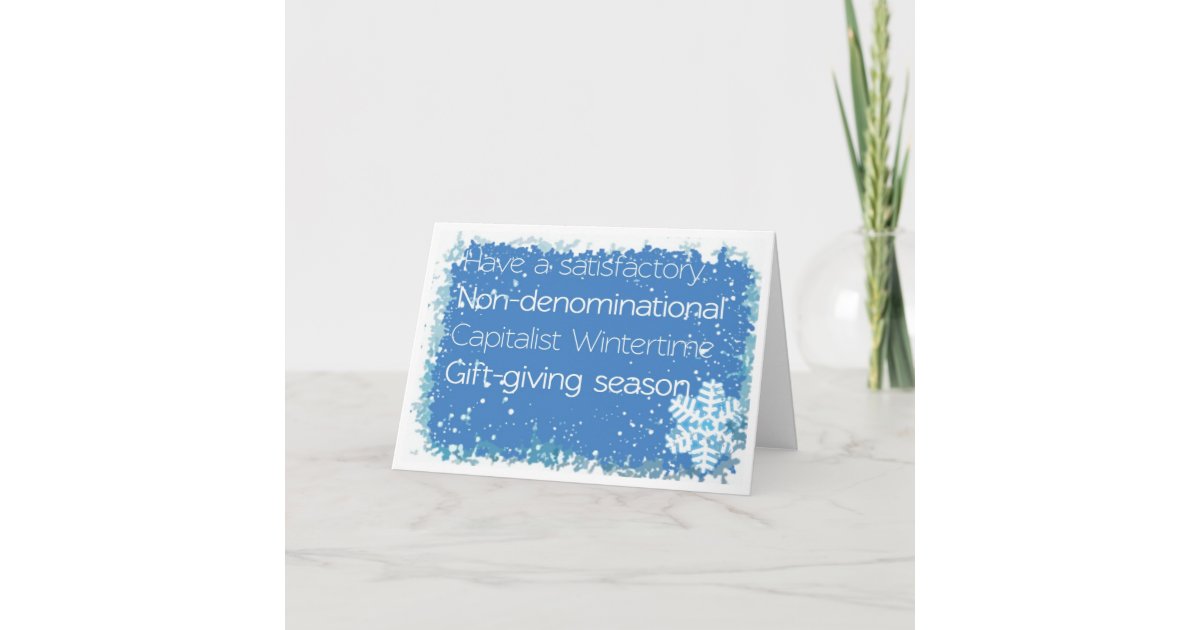 Non-denominational Christmas Card | Zazzle