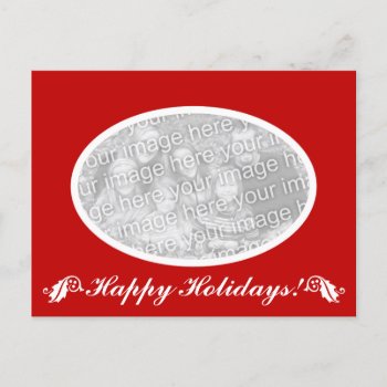 Non Denominational Holiday Oval Photo Postcard by photoedit at Zazzle