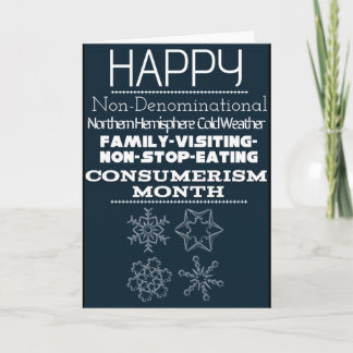 Non-Denominational Winter Greetings 1 Holiday Card