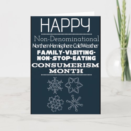 Non_Denominational Winter Greetings 1 Holiday Card