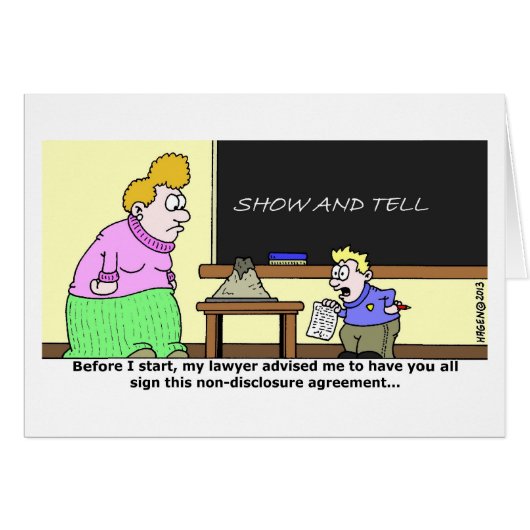 Non-Disclosure Agreement Cards (Front Horizontal)