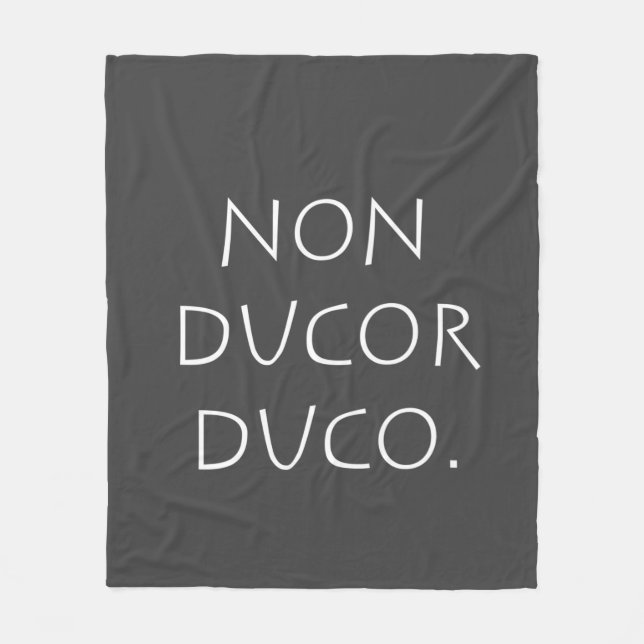 Non ducor duco fleece blanket (Front)