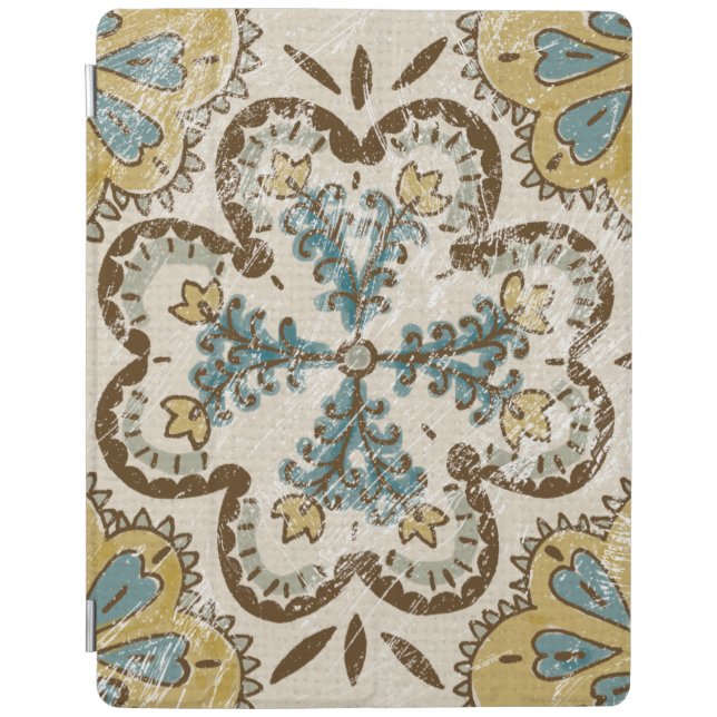 Non-Embellished Batik Square II iPad Smart Cover (Front)