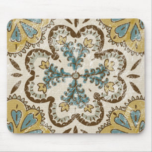 Non-Embellished Batik Square II Mouse Pad