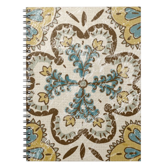 Non-Embellished Batik Square II Notebook (Front)