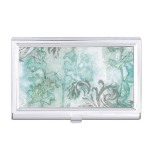 Non-Embellished Flower Spray III Business Card Case