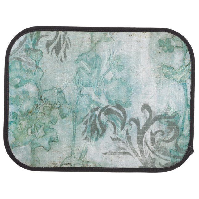 Non-Embellished Flower Spray III Car Mat (Rear)