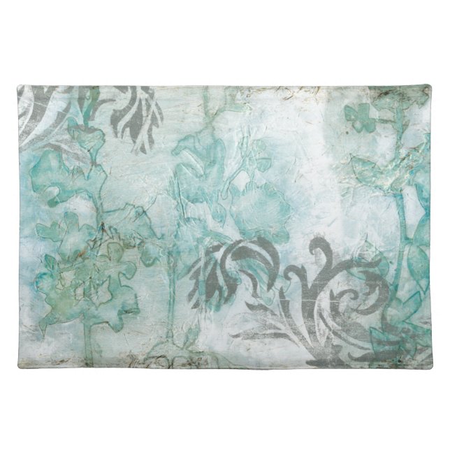 Non-Embellished Flower Spray III Cloth Placemat (Front)