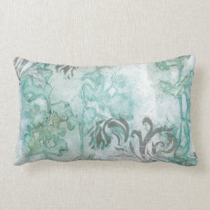 Non-Embellished Flower Spray III Lumbar Pillow